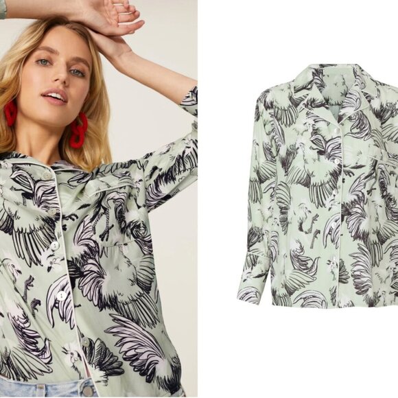 RACHEL ANTONOFF Lamont Silk Shirt Size XS - Picture 3 of 3